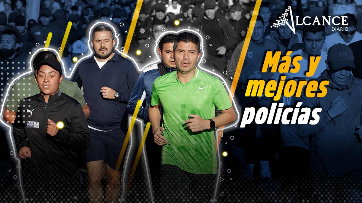 Policías honestos y preparados, pide Eduardo Rivera, edil de Puebla, durante la Carrera de Cadetes de Policías