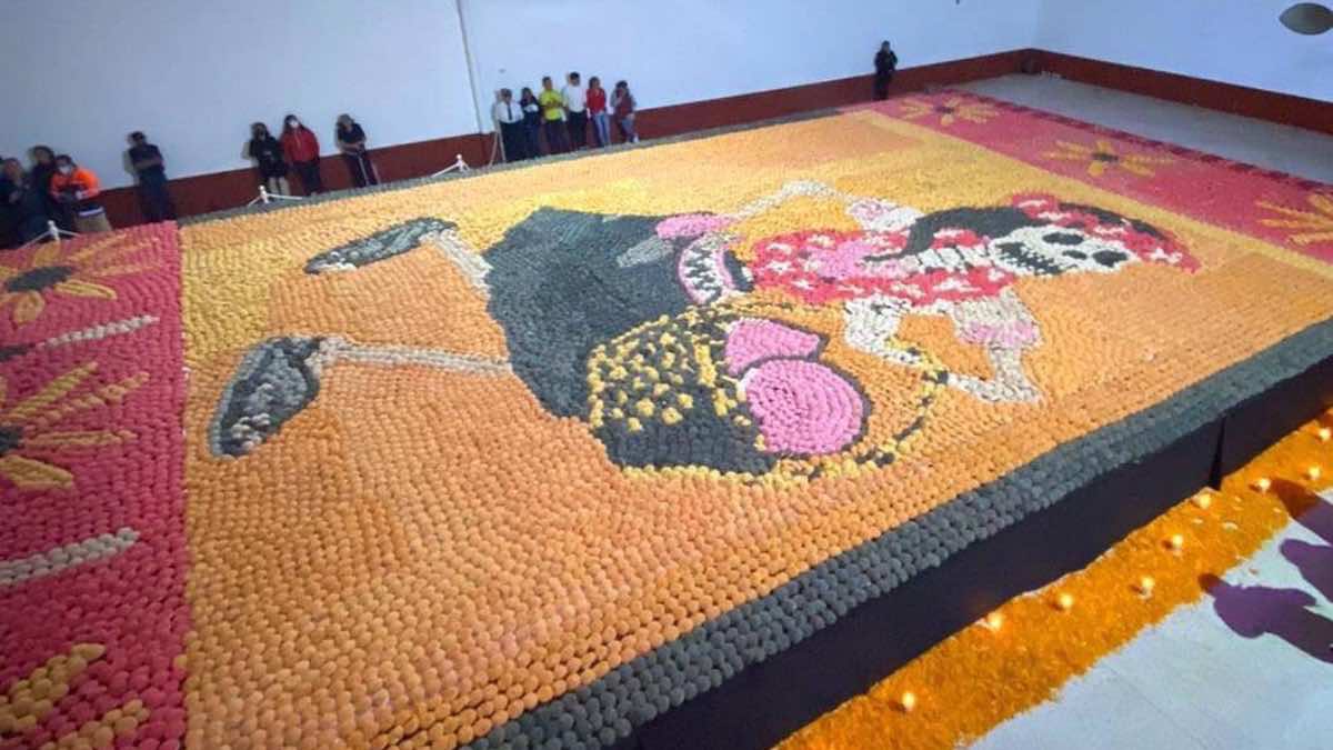 Récord de mosaico de pan en Zacatlán