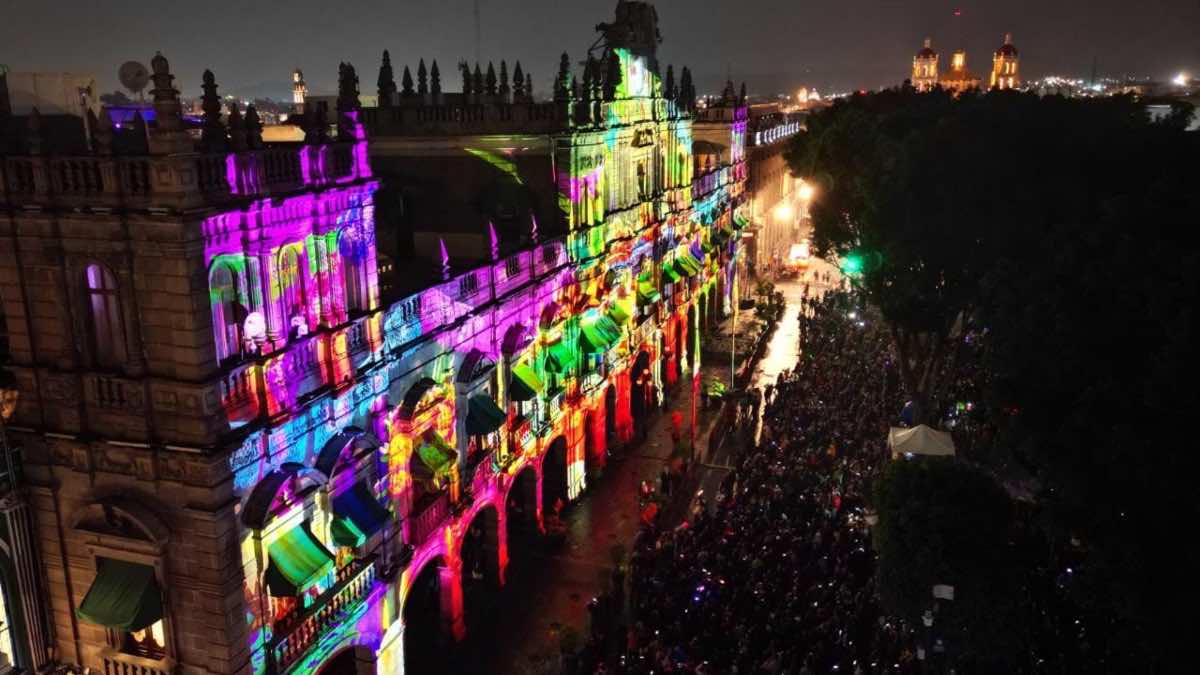 Video mapping en Palacio Municipal