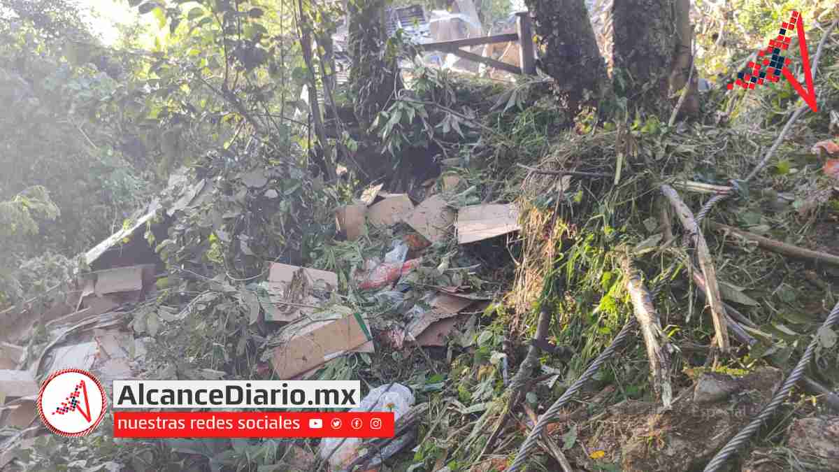 Volcadura en Huauchinango