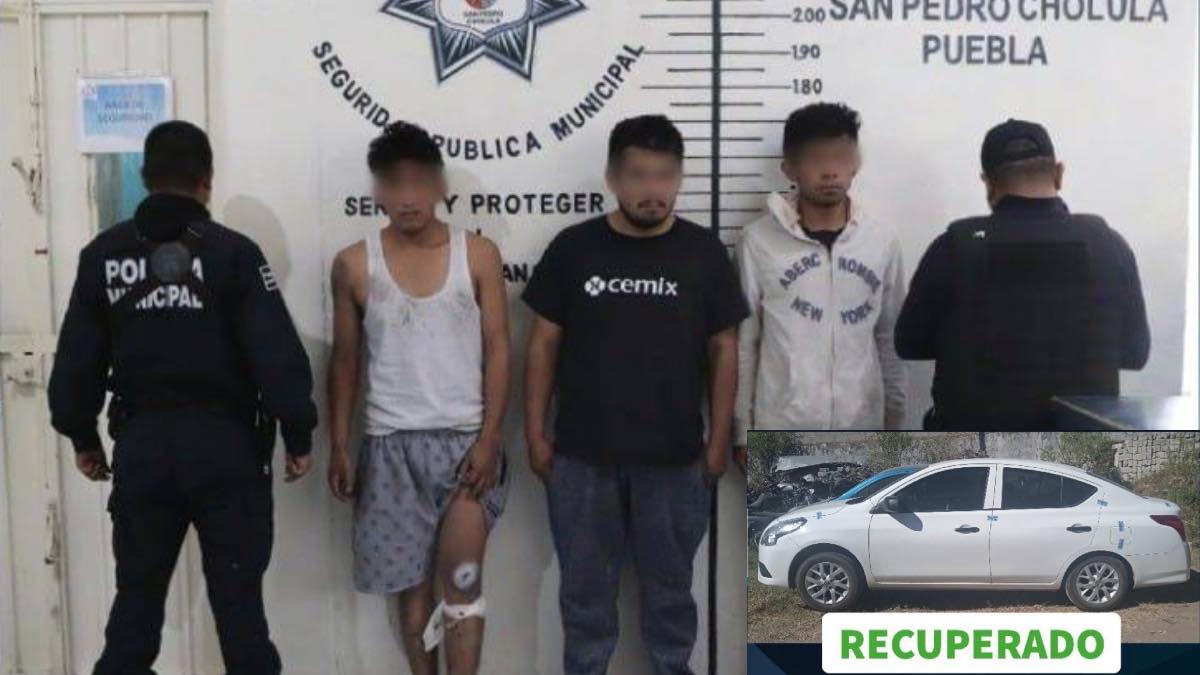 Detenidos por robo de vehículo