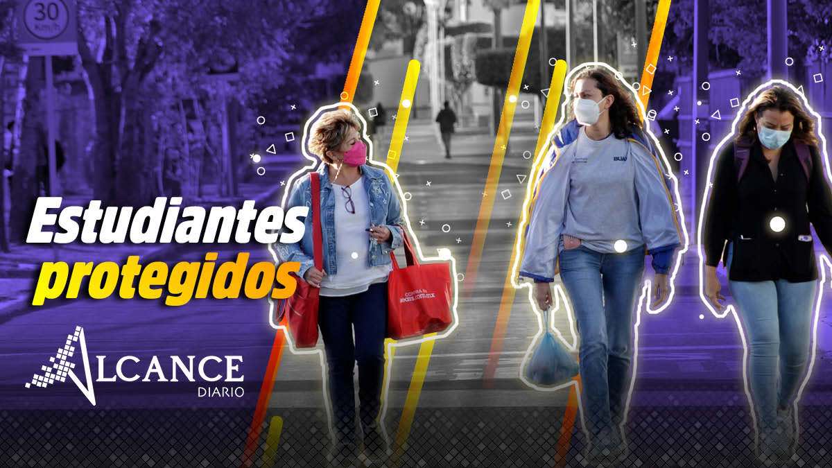 Estudiantes de la protegidos contra el Covid-19