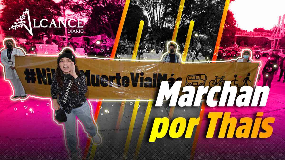 Estudiantes de la BUAP marchan por Thais