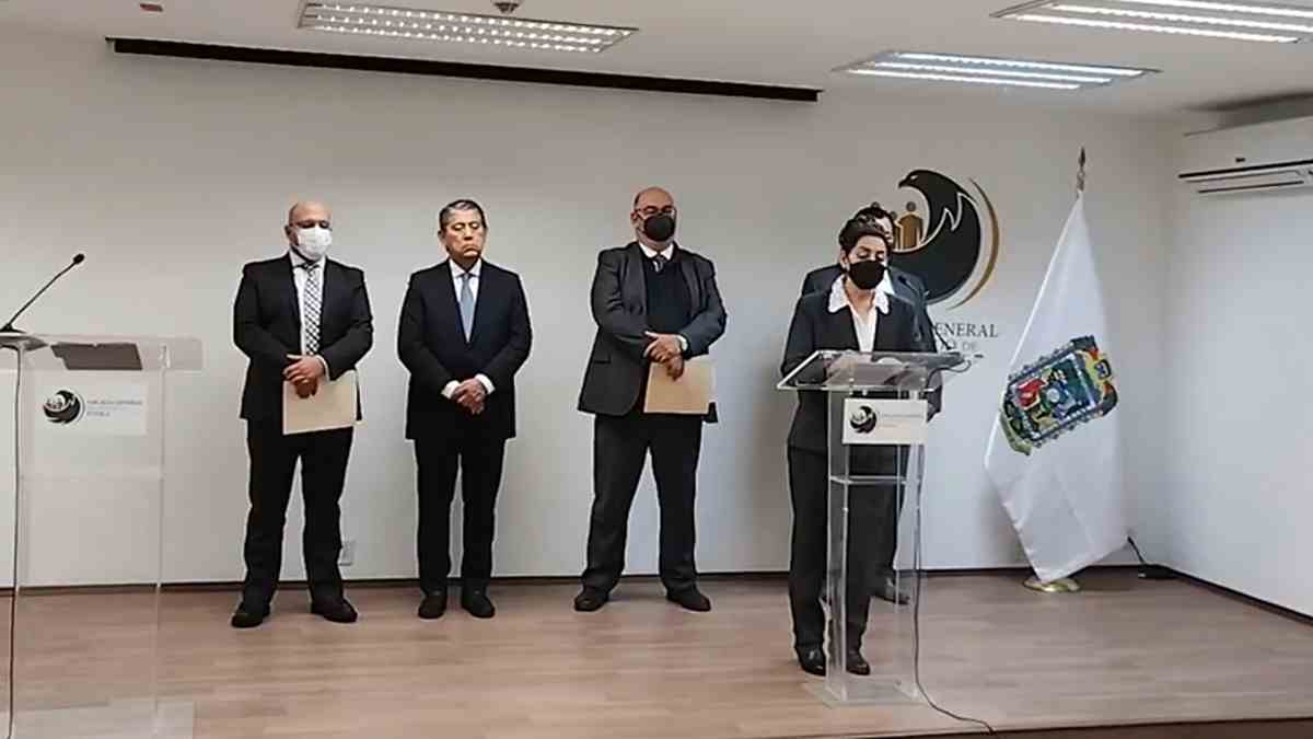 Conferencia de prensa de la Fiscalía