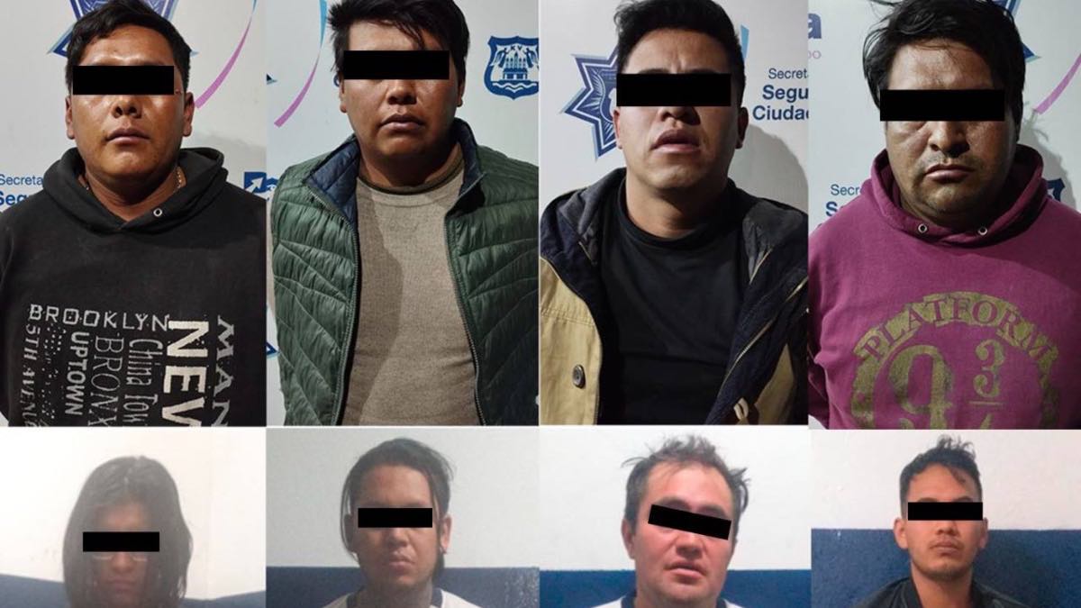 Detenidos por asalto en Puebla