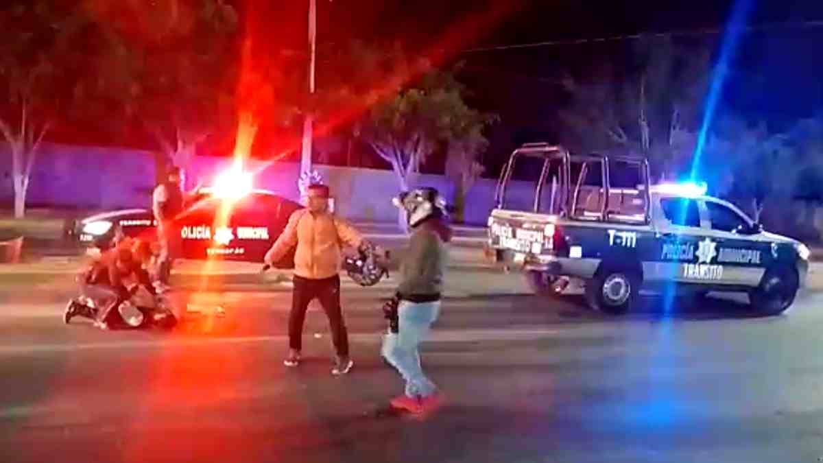 Motociclista accidentado