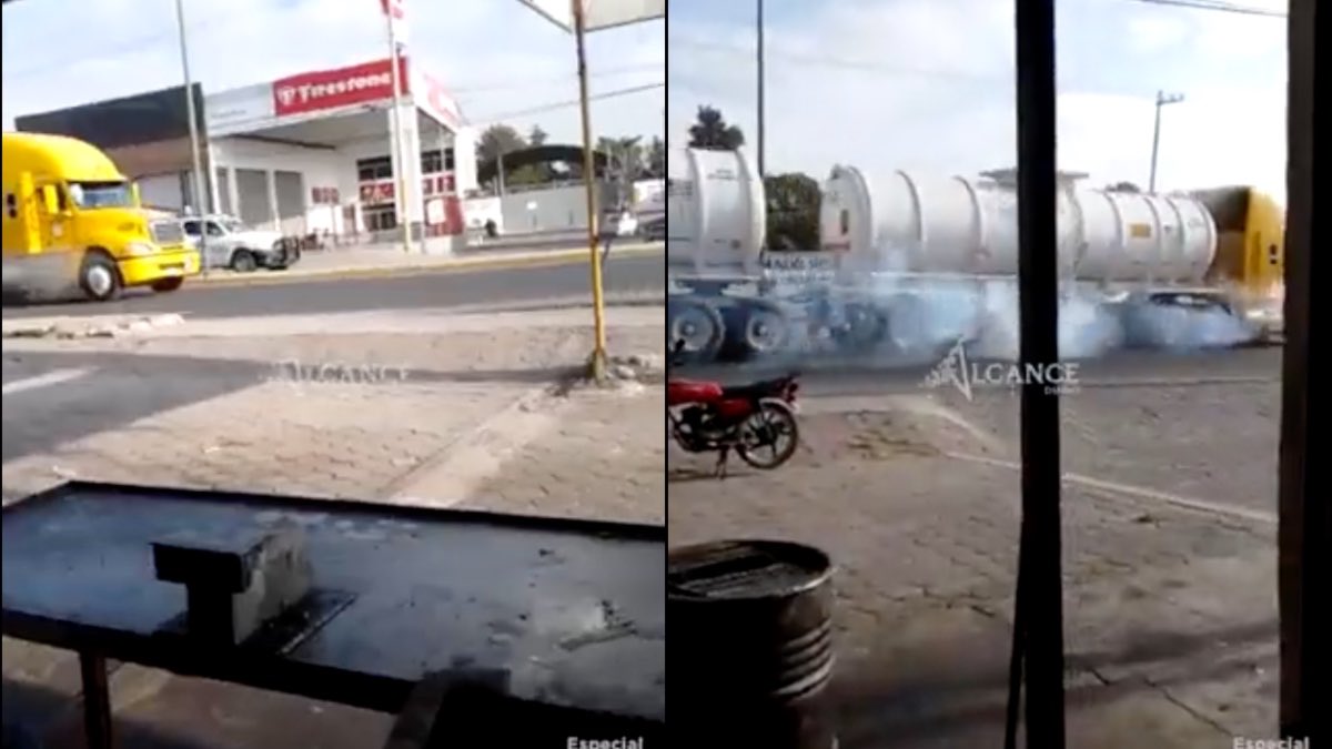 Pipa de gas en Tepeaca