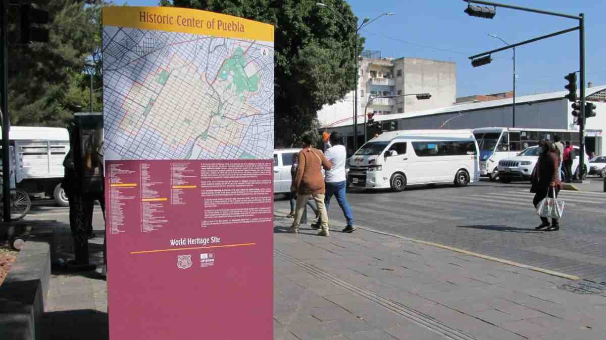 Señalética de la ciudad de Puebla