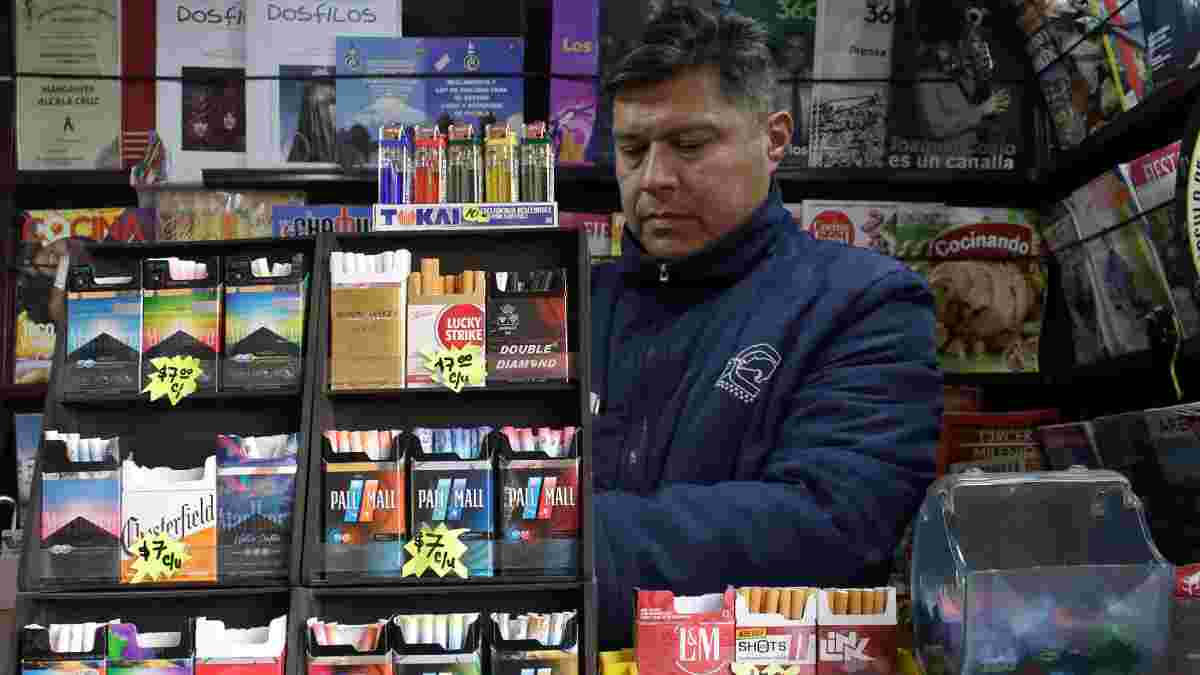 Venta de cigarros en el Centro