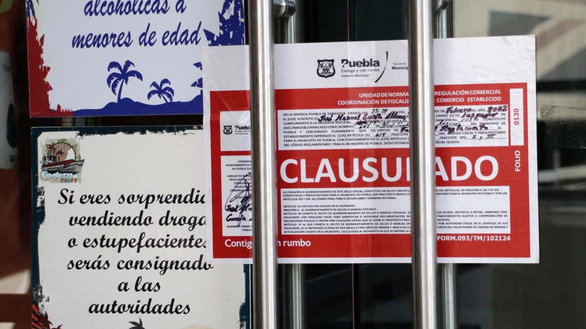 Clausura de eventos sociales