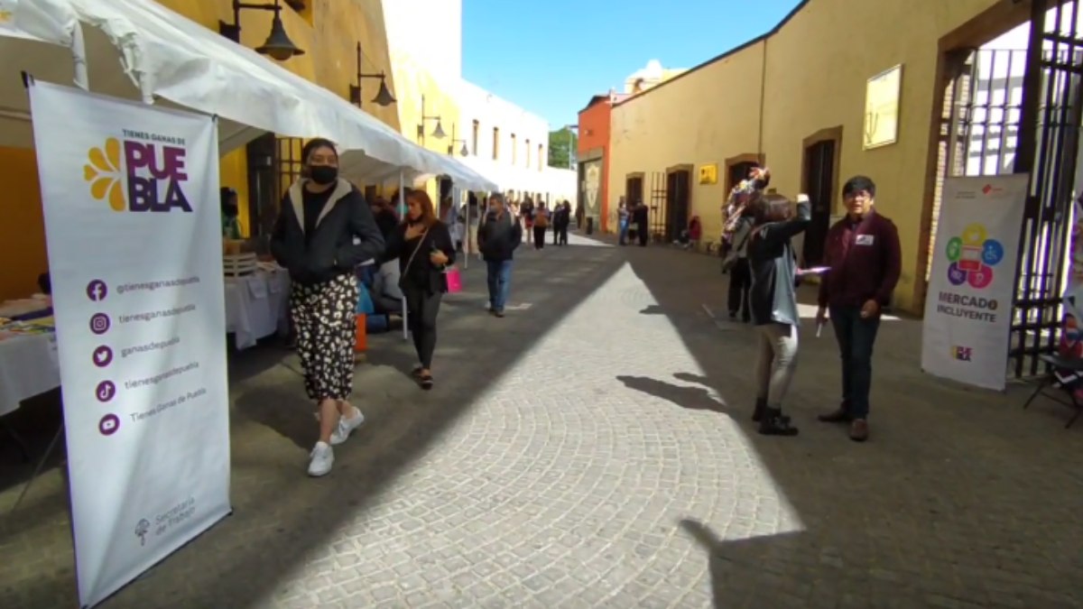 Mercadito incluyente en Puebla