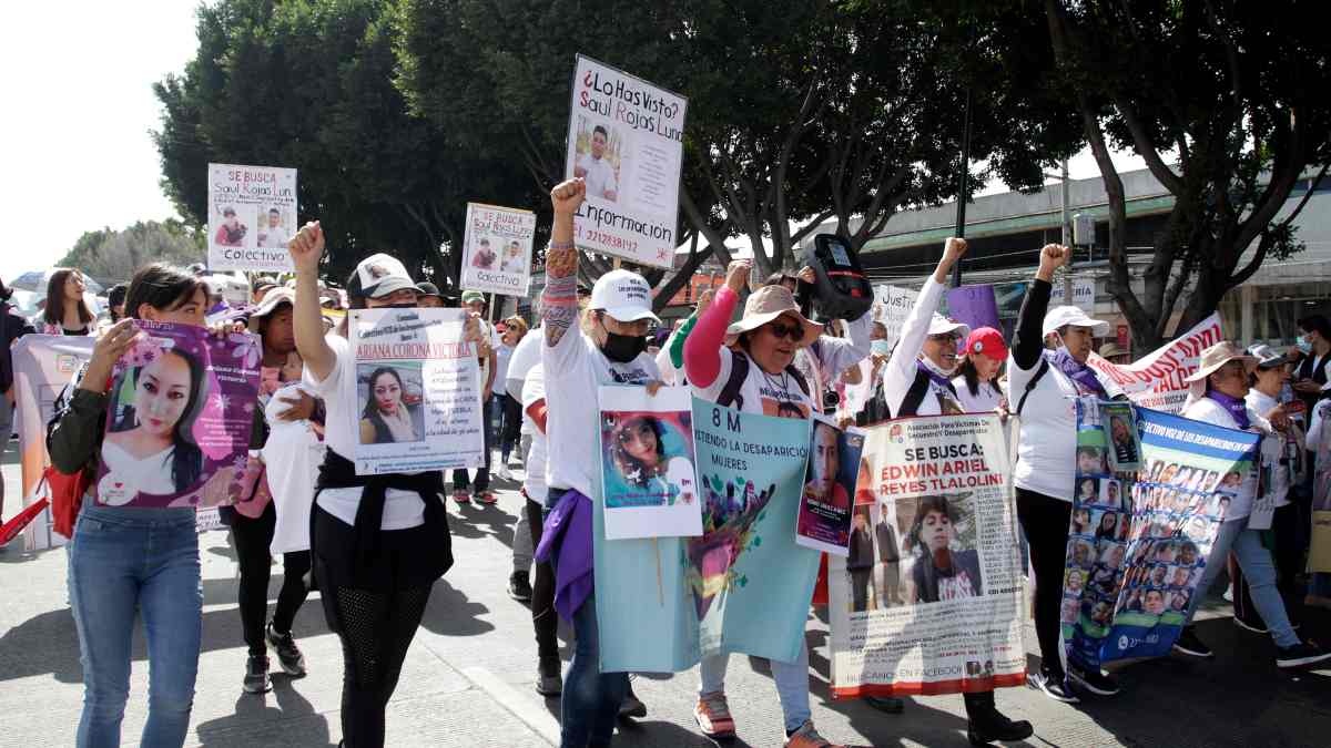 Marcha del colectivo La Voz de los Desaparecidos