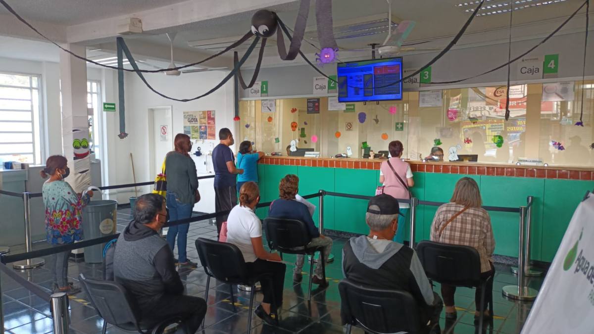 Pago anual anticipado en agua de Puebla