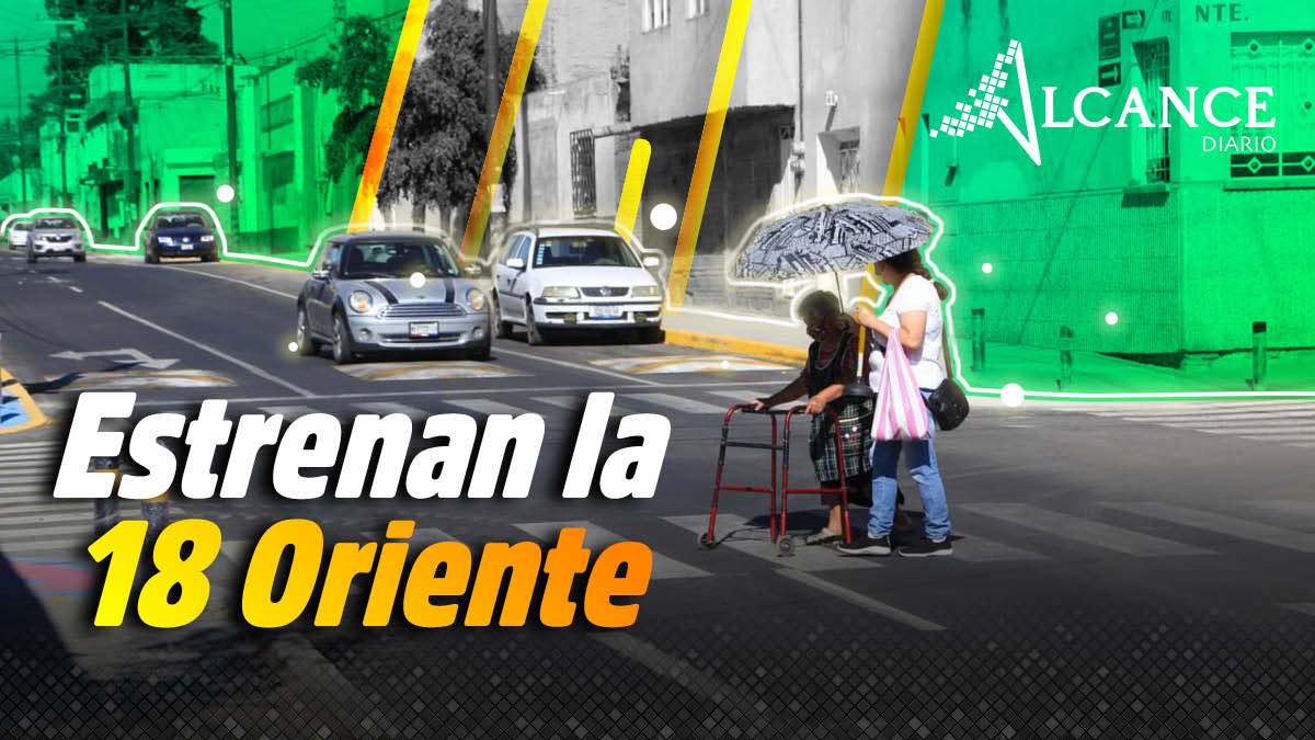 Inauguran la rehabilitación de la 18 Oriente en Puebla.