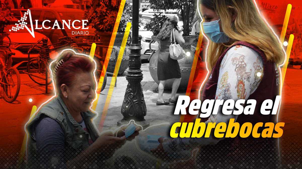 Regresa el cubrebocas por ceniza del Popocatépetl