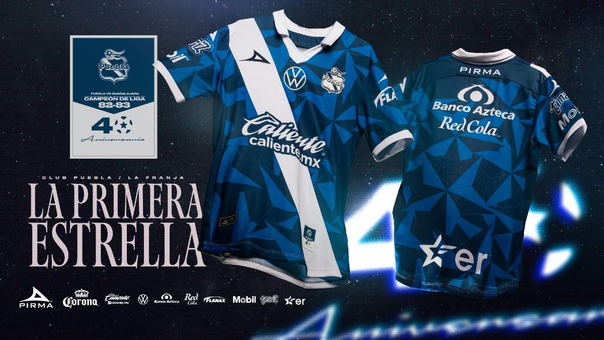 Así es la nueva playera del Club Puebla inspirada en su primer campeonato
