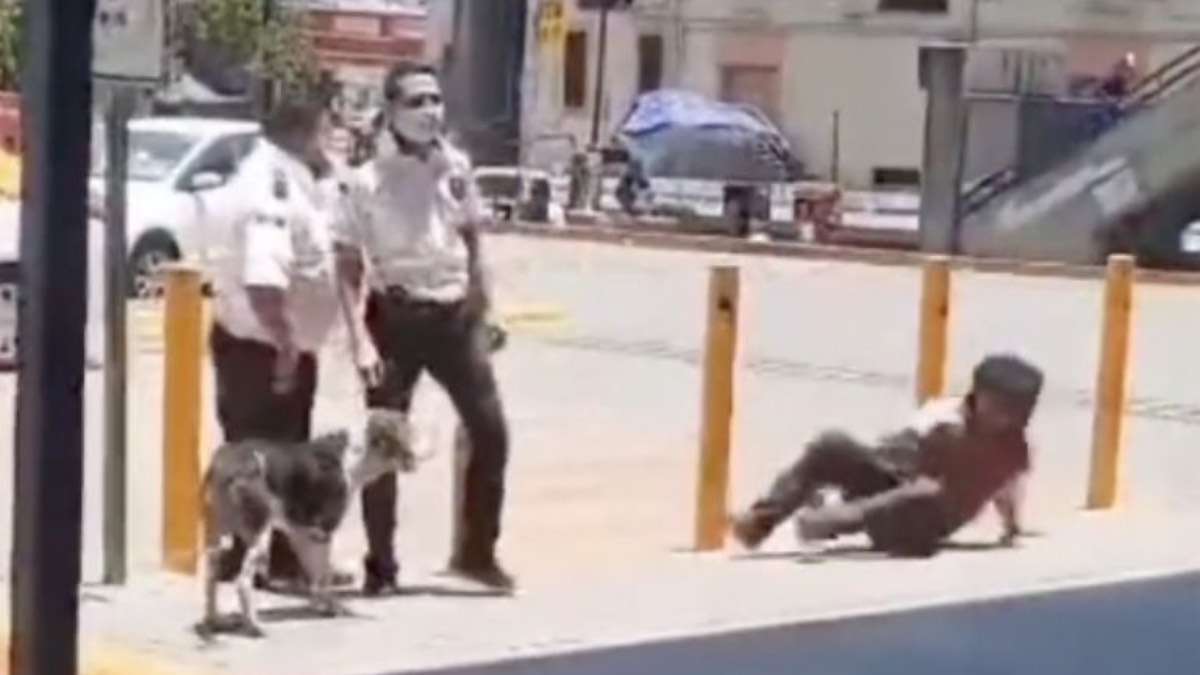 Guardias dan golpiza a indigente en Monterrey que quería cubrirse del Sol