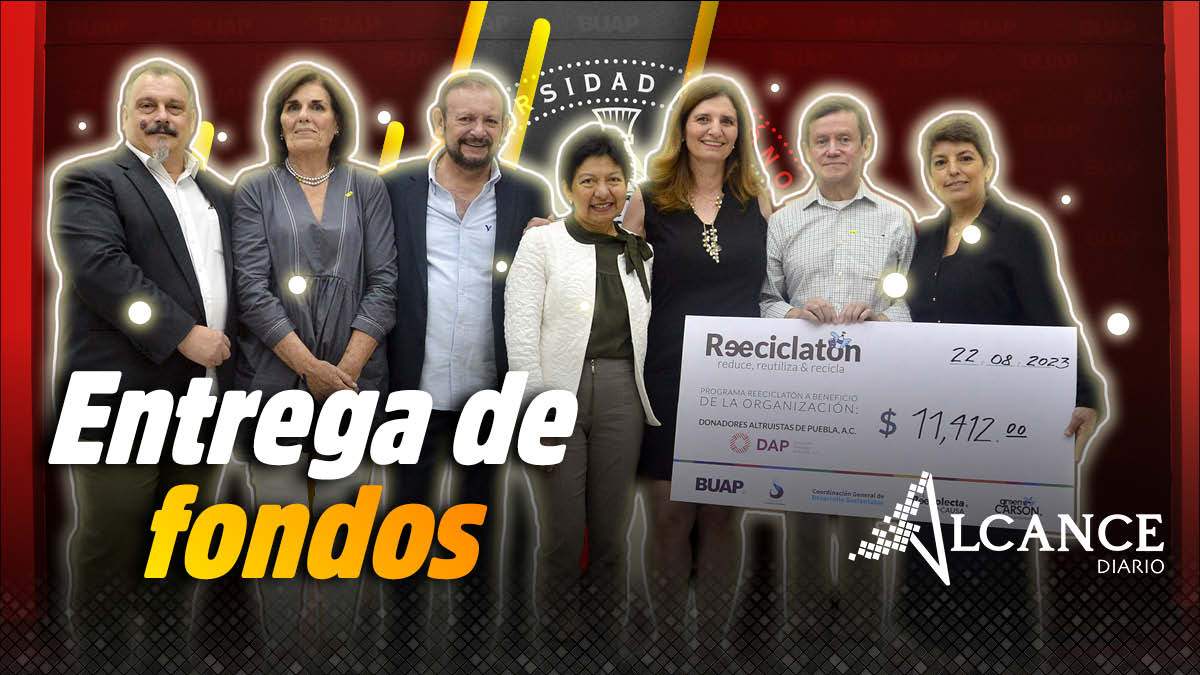 Entrega de fondos del Reciclatón BUAP