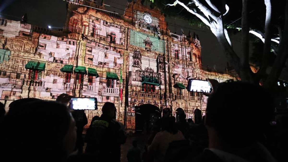 Más de 15 mil personas disfrutaron video mapping "Puebla: Ciudad de Guardianes"