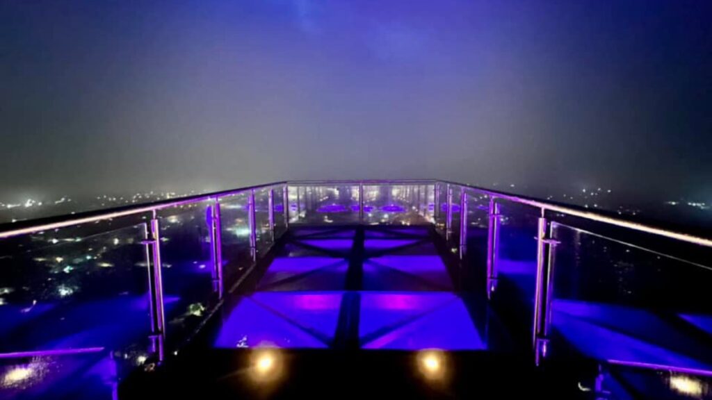 Mirador del cerro de San Miguel Atlixco noche 1