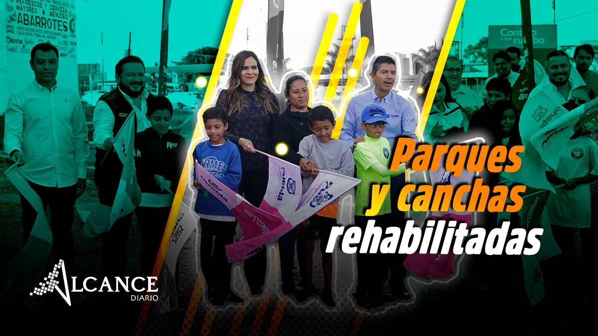 Parques y canchas rehabilitadas en Puebla