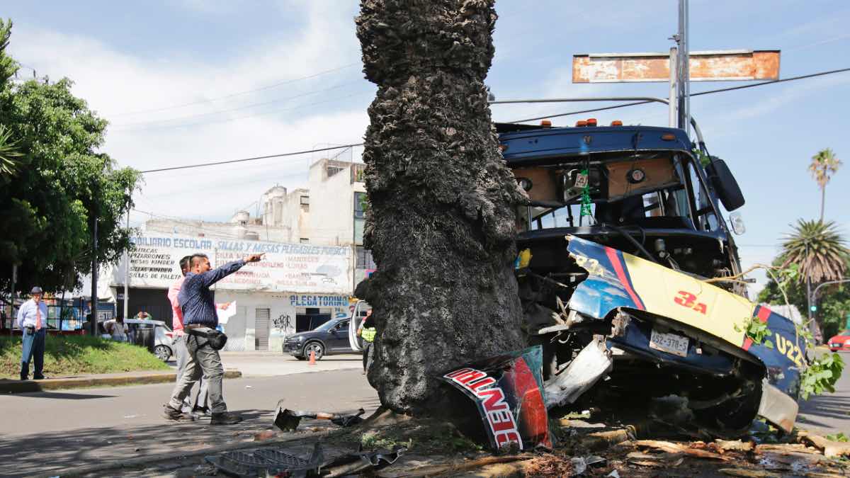Ruta 3A se estrella contra árbol en la Diagonal Defensores y deja 5 heridos