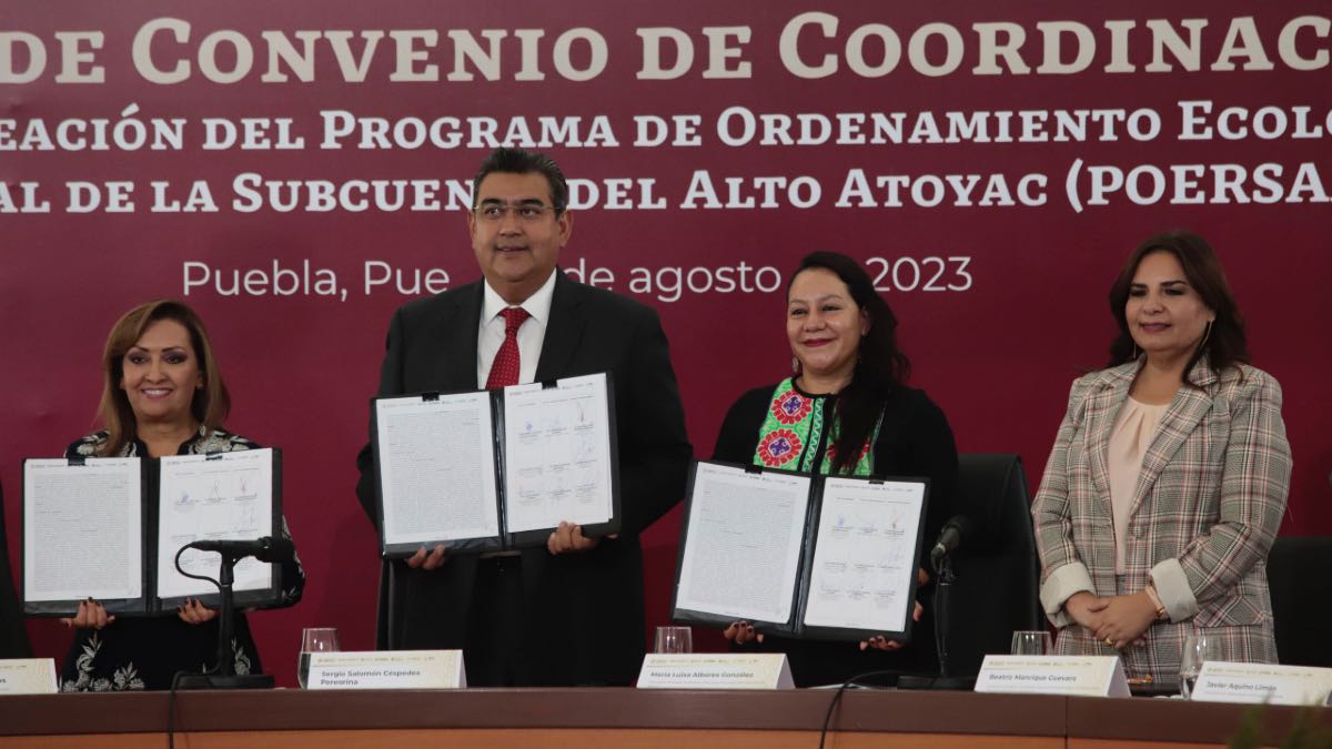 Se unen Puebla y Tlaxcala para la recuperación ecológica del Atoyac