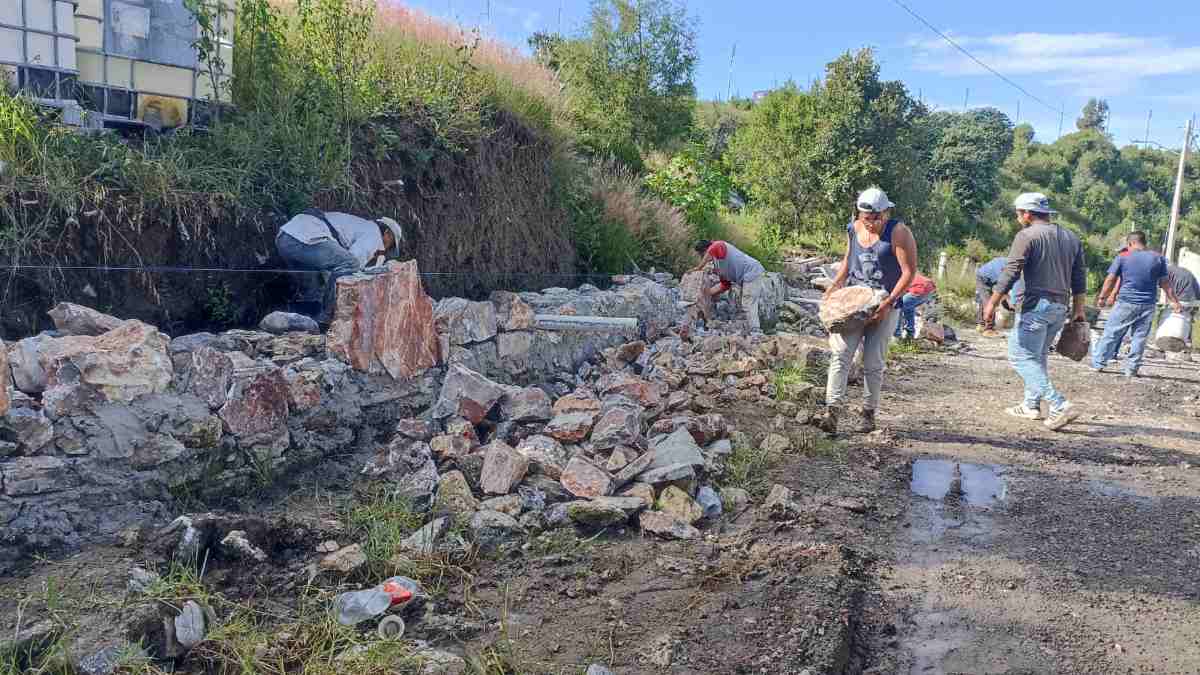 Esta obra era una necesidad, sobre todo en temporadas de lluvias, ya que las viviendas sufrían daños e inundaciones (19 de septiembre). Fotografía: Especial