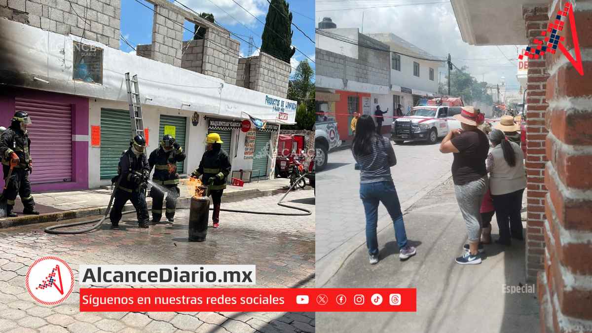 Explota tanque de gas en memelas de Chachapa