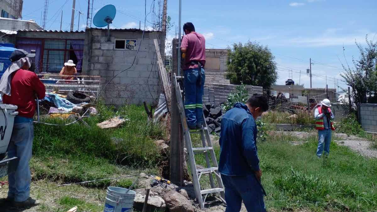 Logran electrificación en la Cuitláhuac