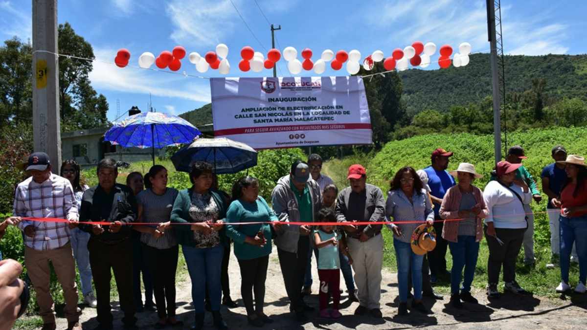 Rosendo Morales Sánchez, alcalde, destacó que dichas obras beneficiarán a más de 100 familias de Ocoyucan (24 de septiembre). Fotografía: Especial