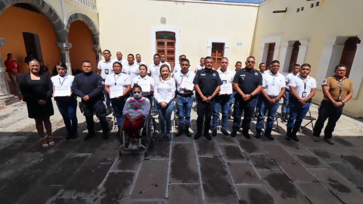 Policía Cholula lengua señas