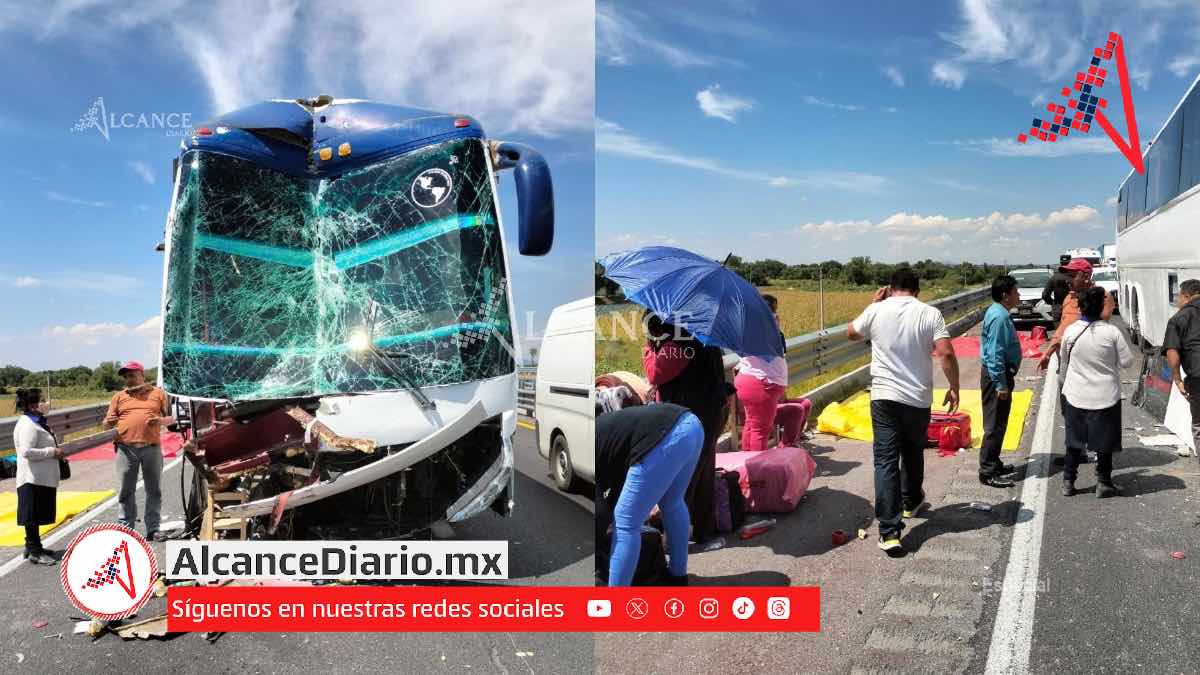 15 lesionados tras choque entre autobús y trailer en Quecholac