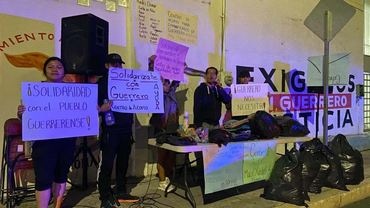 Antorchistas abren centros de acopio para ayudar a Guerrero