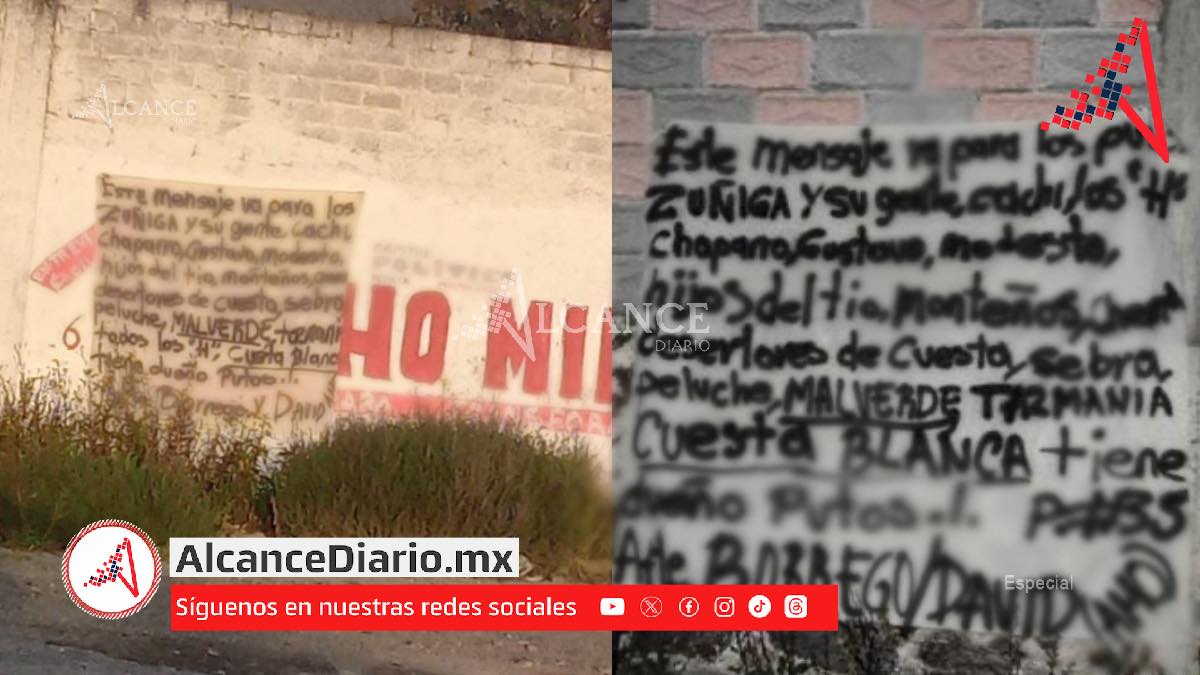 Crece incertidumbre por aparición de ‘narcomantas’ en Cañada Morelos