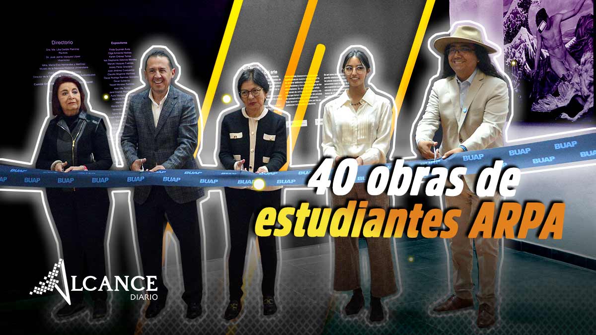 Inaugura la BUAP exposición “El oleaje, las formas del arte” de estudiantes de ARPA