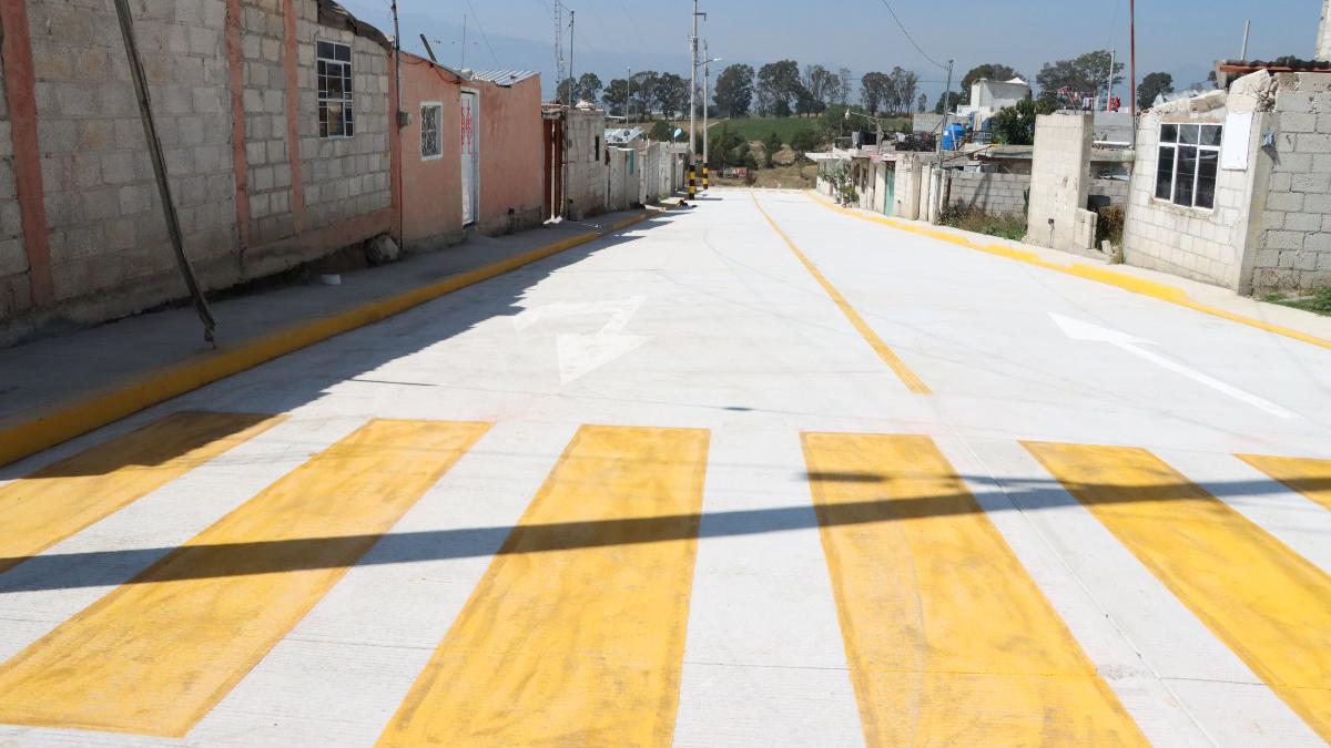 San Martín Texmelucan estrena pavimentación en avenidas