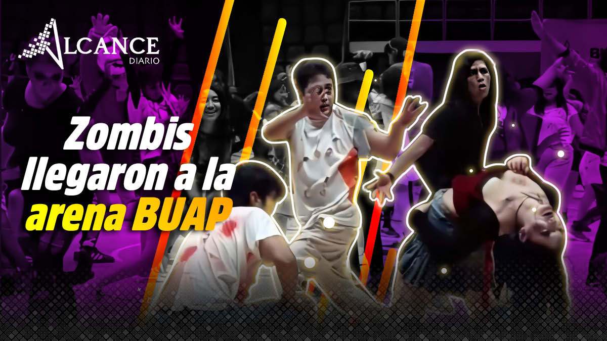 Cientos de zombies bailan al ritmo de Thriller en la Arena BUAP