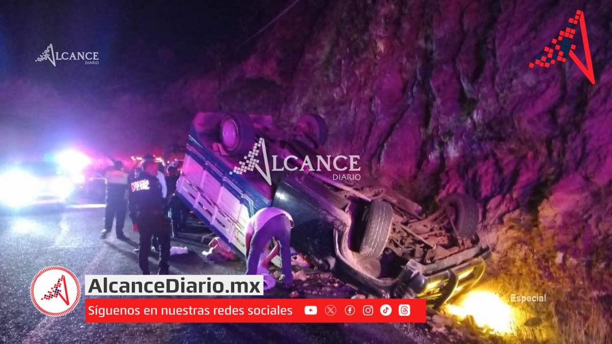 Fiesta termina en tragedia: 6 lesionados por volcadura en Coxcatlán