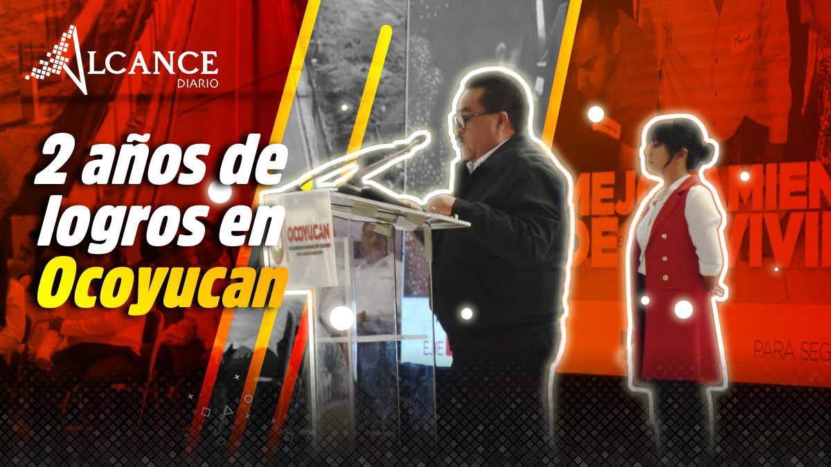 edil de Ocoyucan en segundo informe