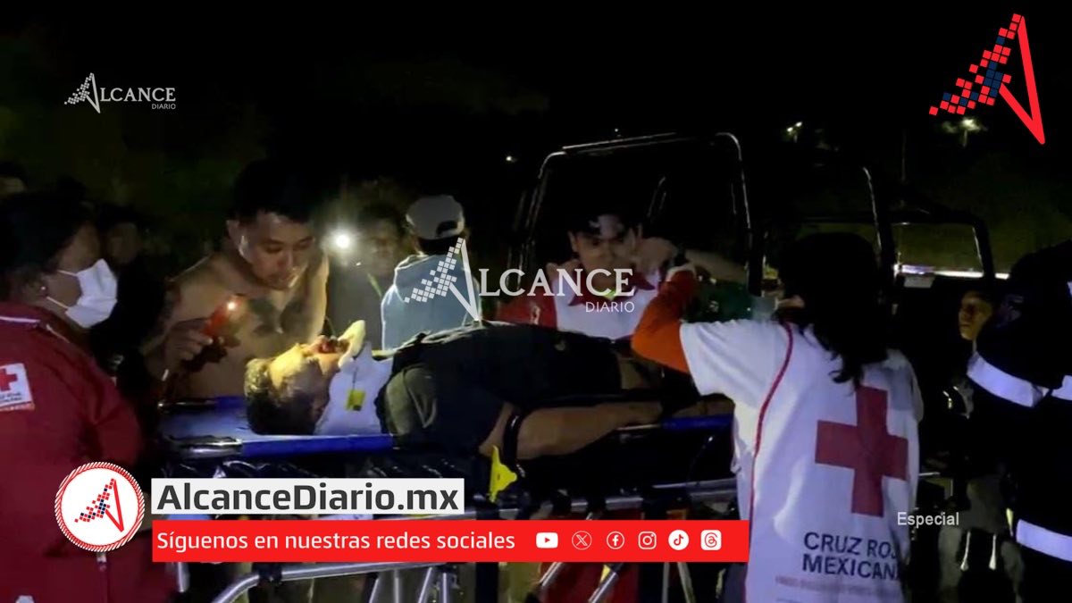 Se va a una barranca en Tehuacán; era perseguido por delincuentes