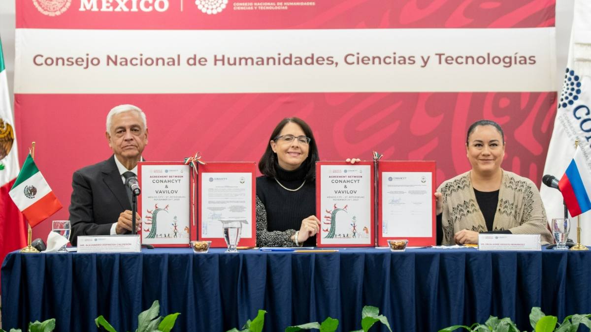 Conahcyt e Instituto Vavilov firman convenio de cooperación