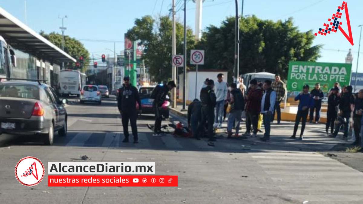 Conductor ebrio arrolla a estudiante en la 11 Sur
