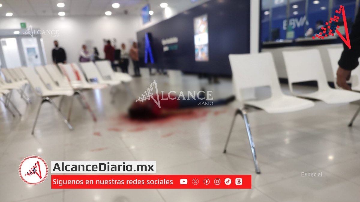 Matan a cuentahabiente para asaltarlo dentro de BBVA de Tecamachalco