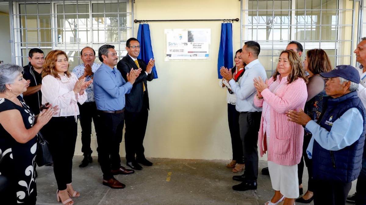 Rehabilitan Primaria 24 de Febrero en Tlaxcalancingo