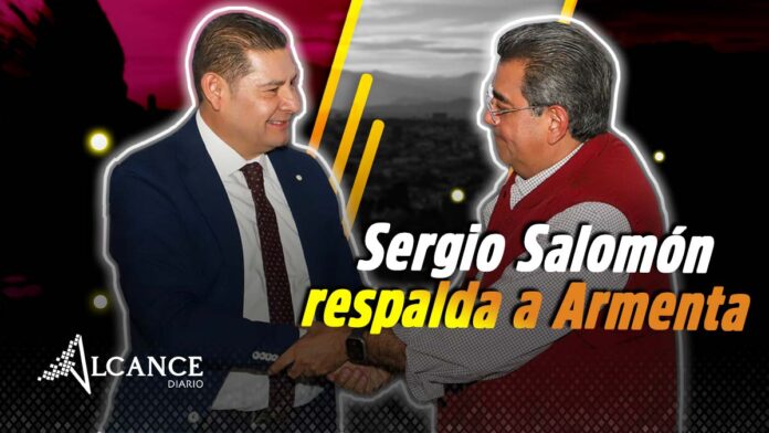 Respalda Sergio Salomón a Alejandro Armenta rumbo a 2024