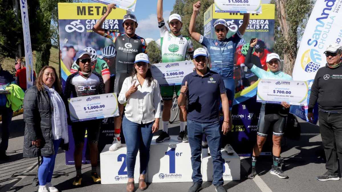 Todo un éxito la Carrera Ciclista San Andrés Cholula 2023