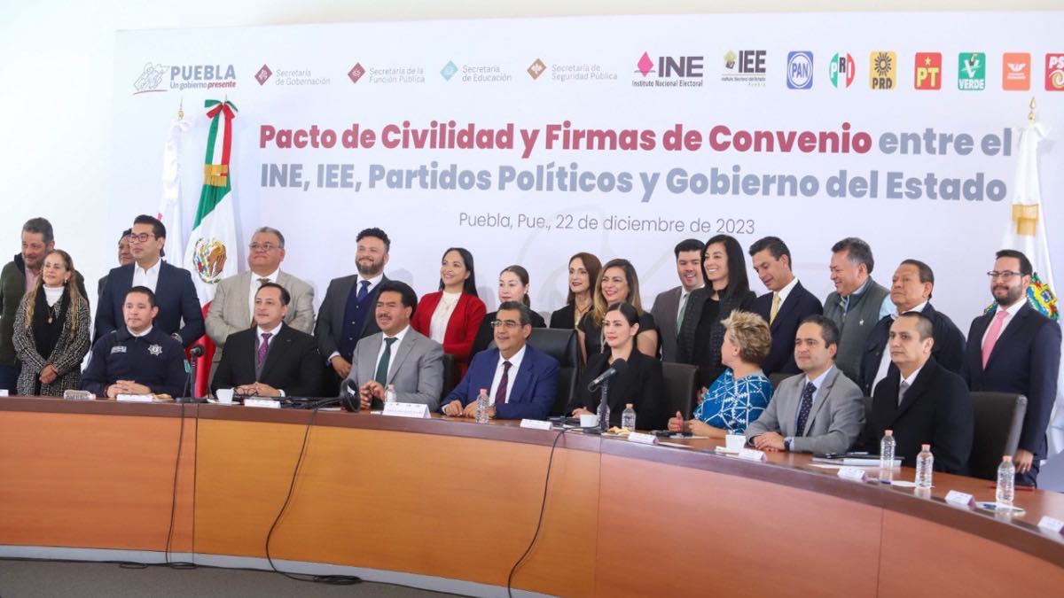 Actores electorales pactan acuerdo cívico para las elecciones de 2024