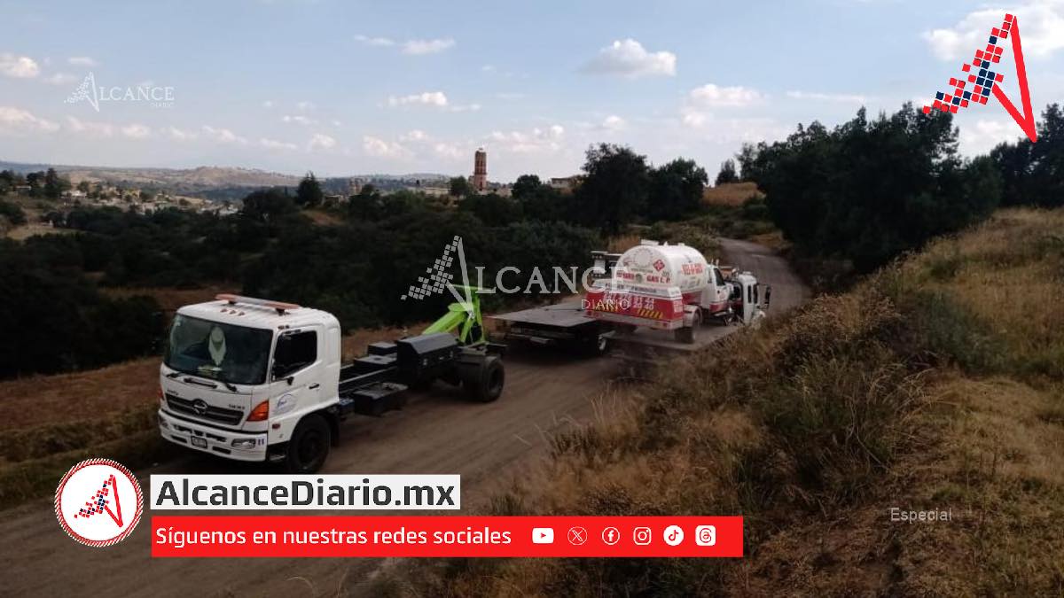 Encuentran pipas usadas para robo de gas en San Matias Tlalancaleca