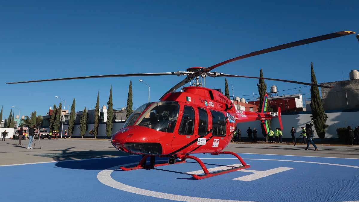 Este es "Arcángel" el nuevo helicóptero que cuidará la ciudad de Puebla